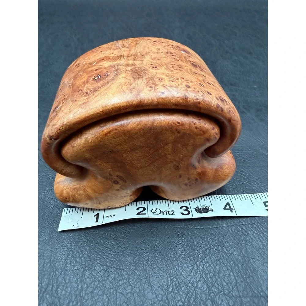 Fred Marilyn Buss Maple Burl Wood Jewelry Box Handcrafted Organic Puzzle Box